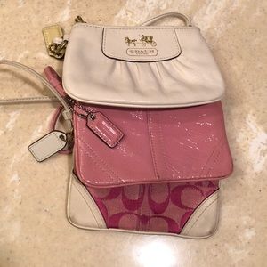 Set of 3 Coach wristlets